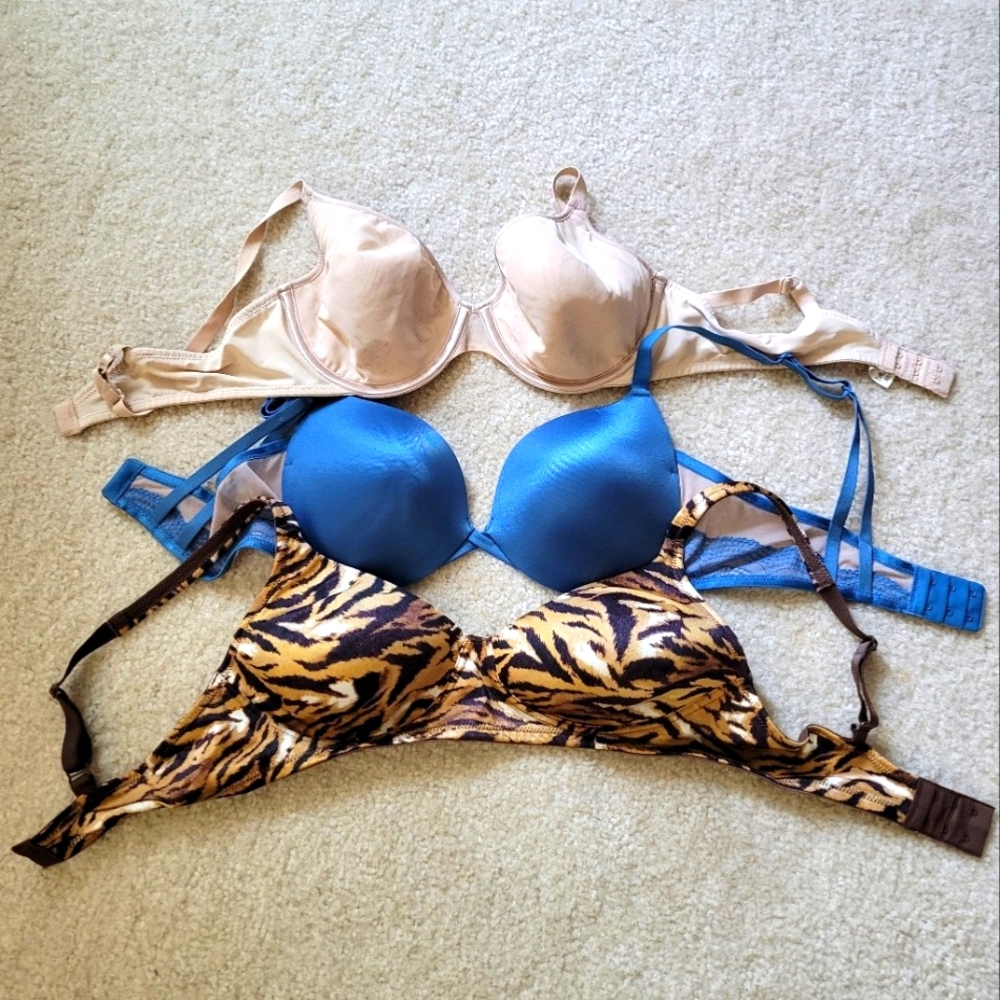 Women's New 36C Bras Bundle/Lot of 3 Bali, Maidenform, Playtex.